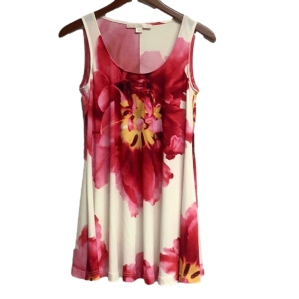 𝅺Boston Proper Floral Sleeveless Dress
